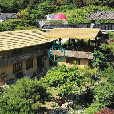 Municipal Park Landscape Design Plastic Straw Thatch Roofing